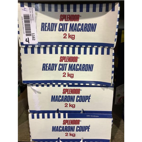 4x2kg Splendor Ready Cut Macaroni Noodles