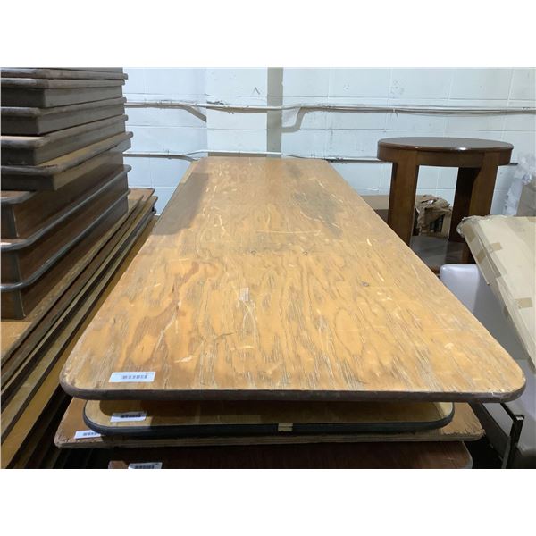 Folding Banquet Table 8 ft wood construction heavy duty - asst colors