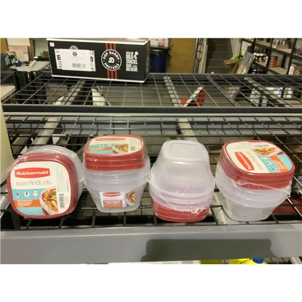 4X 3Pack Rubbermaid Easy Find Lids 1.25 cup & 2.0 cup Food Containers