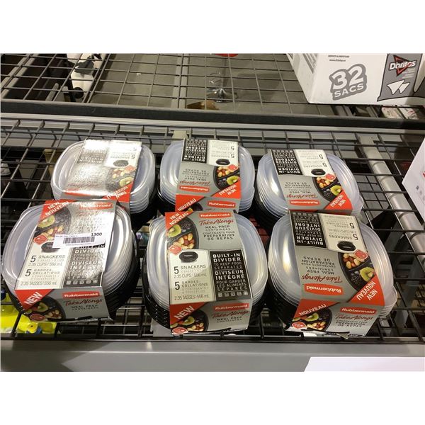6X 5Pack Rubbermaid Take Along 2.35 Meal Prep Food Containers