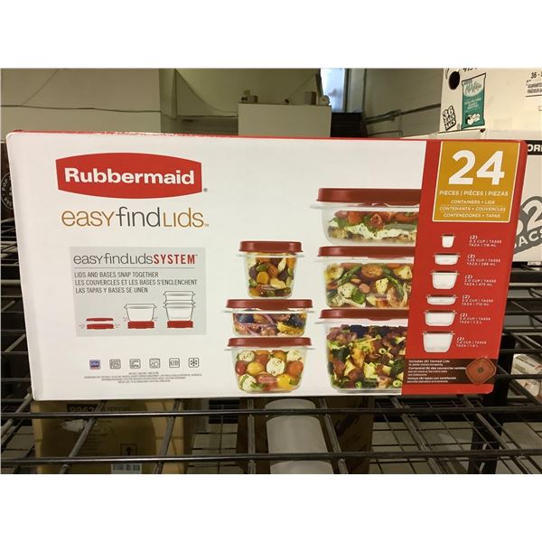 Rubbermaid Easy Find Lids 24 Piece Food Container Set