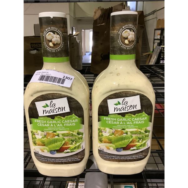La Maison Fresh Garlic Caesar Salad Dressing 2X1.4L