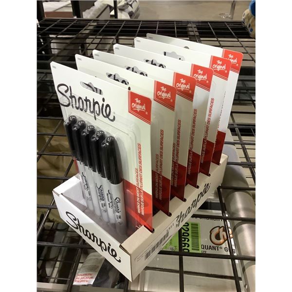 6x5pack Black Sharpie Markers