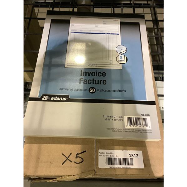 5X21.3cmx27.1cm Invoice Book