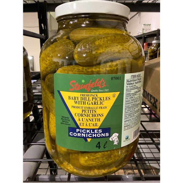 Steinfelds Baby Dill Pickles with Garlic 4L