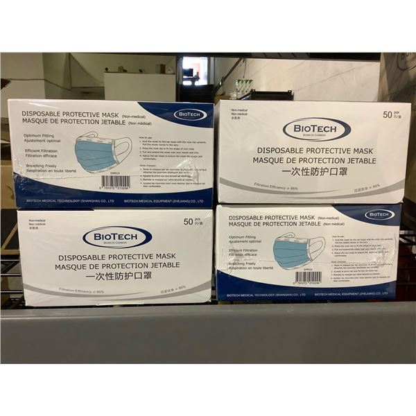 Disposable Face Masks 4X50