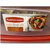 Image 3 : Rubbermaid Easy Find Lids 2.5Gal Food Storage Container x2