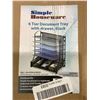 Image 1 : Simple Houseware 6 Tier Document Tear with Drawer - Black