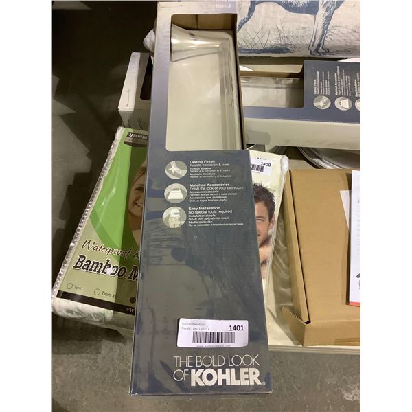 Kohler Chrome Finish Bathroom Hand Towel Rod