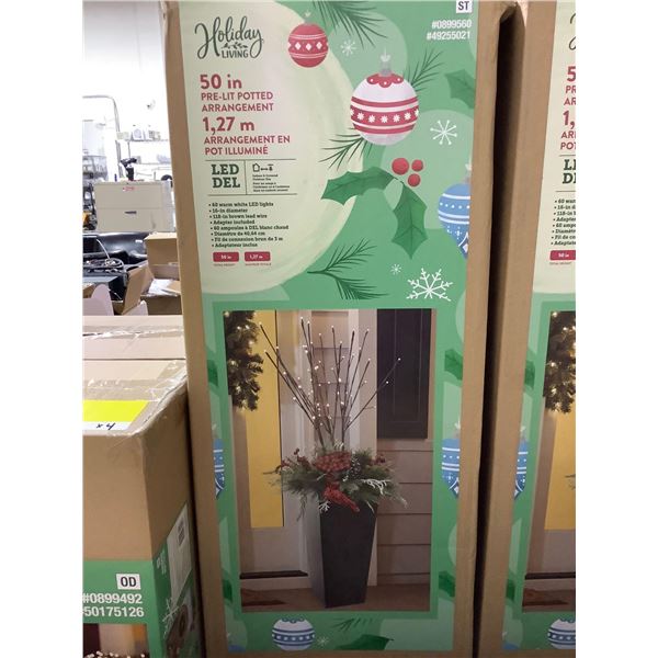 Holiday Living 50" Pre Lit LED Potted Arrangement