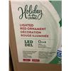 Image 3 : Holiday Living 21" LED Lighted Red Ornament