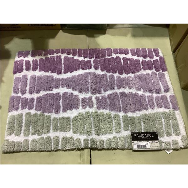 Raindance 20x30" Bath Rug - Purple & Grey
