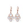 Image 1 : Genuine 2.4 ctw Aquamarine Earrings 14KT Rose Gold - REF-61Z6N