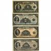 Image 1 : Lot of four 1935 "English"  notes : BC-1 $1, BC-3 $2, B