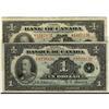 Image 1 : Lot of 2 notes: English and French issues BC-1 1935 $1,