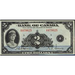 BC-3 1935 $2 A479625 Osborne Gem Uncirculated.  Very ni