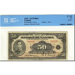 BC-14 1935 $50 French text #F03141 CCCS F15, an afforda