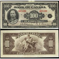 BC-15 1935 $100  English #A05490 CCCS graded EF-40. A v