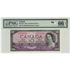 Image 1 : BC-32b 1954 $10 PMG Gem UNC66 EPQ. #ID0701536.