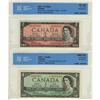 Image 1 : BC-37bA 1954 $1 #*AY0372882 CCCS UNC62 and BC-38bA 1954