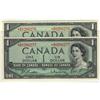Image 1 : BC-37bA-i, 1954 $1 *BM0266276 and 277.  Lot of 2 consec