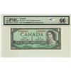 Image 1 : BC-37cA 1954 $1 PMG Gem UNC 66 EPQ. #*CF0883097.