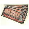 Image 1 : BC-38bA 1954 $2.  Lot of 4 Consective notes #*AB0095644