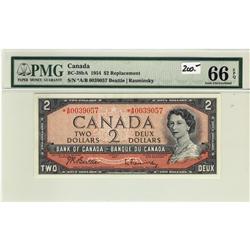 BC-38bA 1954 $2 PMG Gem UNC66 EPQ. #*AB0039057.