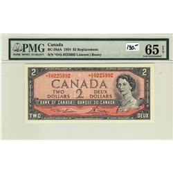 BC-38-dA 1954 $2 PMG Gem UNC65 EPQ. #*OG0225992.