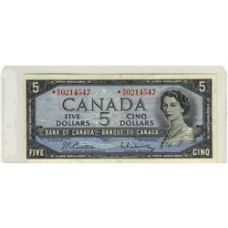 BC-39bA 1954 $5 *NS0214547.  A better prefix in VF-EF.