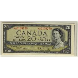 BC-41bA, 1954 $20 *AE #0109759 Original UNC.  A super n