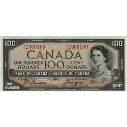 BC-43a 1954 $100 Beattie-Coyne A/J2366109 Uncirculated