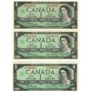 Image 1 : Lot of 3 different 1967 $1 "REPLACEMENT" notes; *B/M, *