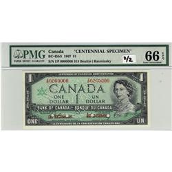 BC-45bS 1967 $1 PMG Gem UNC66 EPQ. #315