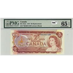 BC-47aA 1974 $2 PMG GEM UNC65 EPQ. #*RE6941199.