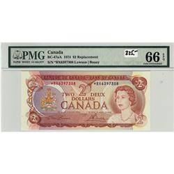 BC-47aA 1974 $2 PMG GEM UNC66 EPQ. #*BX6397308.