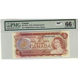 BC-47aA 1974 $2 PMG GEM UNC66 EPQ. #*BX6351656.