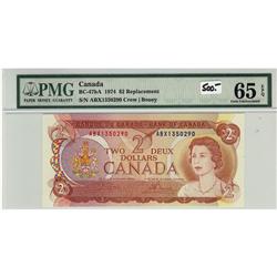 BC-47bA 1974 $2 PMG Gem UNC65 EPQ. #ABX1350290.