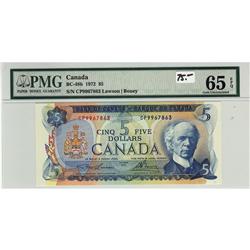 BC-48a 1972 $5 PMG Gem UNC65 EPQ. #CP9967863.