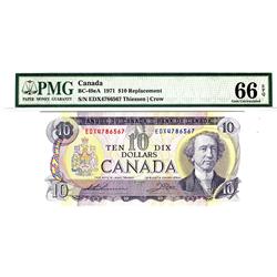 BC-49eA 1971 $10 PMG Gem UNC66 EPQ. #EDX4786567.