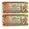 Image 1 : Consecutive numbered pair, BC-52a 1975 $100 JA9721201-1
