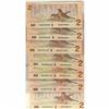 Image 1 : Lot of 7 different 1986 $2 "REPLACEMENT" notes; ARX Cro
