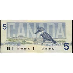 BC-56a 1986 $5 #EOH1923930.  RARE changeover, Yellow Pl