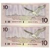 Image 1 : BC-57aA 1989 $10 Thiessen-Crow, ATX and ADX, both Gem U
