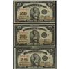 Image 1 : Lot of 3 consecutive LOW numbered shinplasters.  DC-24a