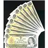 Image 1 : Complete set of Million numbered notes BC-46a 1973 $1 1