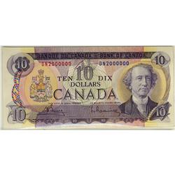 Million numbered note, BC-49b 1971 $10 #DN2000000  AU