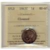 Image 1 : Nfld 1943c 1¢ ICCS MS60. Designated as clean.