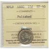 Image 1 : Nfld 1890 10¢ ICCS EF40.  Designated as Polished.
