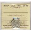 Image 1 : Nfld 1903 10¢ ICCS EF40.